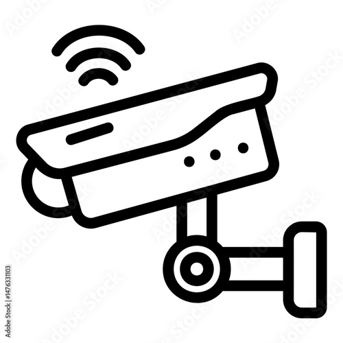 cctv Line Icon