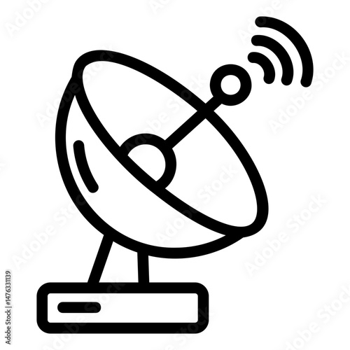 satelite dish Line Icon