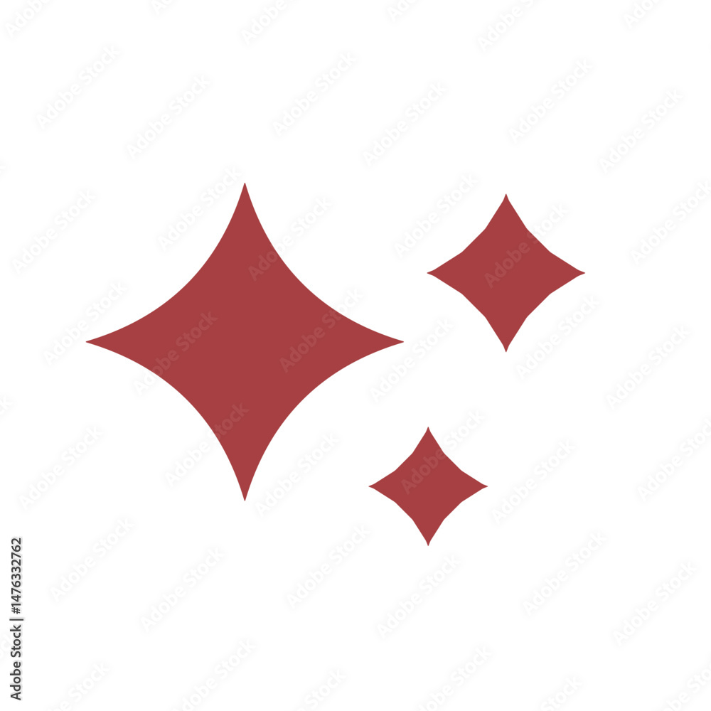 Fototapeta premium Diamond Sparkle Icon for Luxurious Clean UI Designs and Visual Enhancement