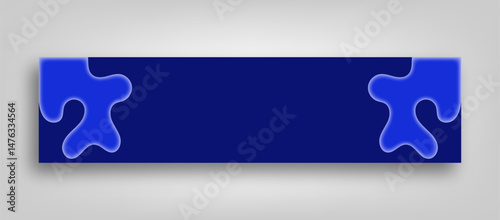 blue abstract background linkedin banner template