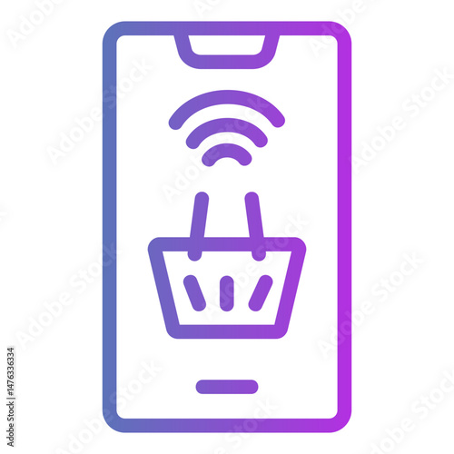 online shopping Gradient icon