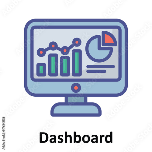 Dashboard Vector icon which can easily modify or edit