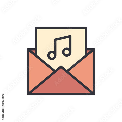 Musical Invitation Concept For Creative Notification Or Reminder Design
