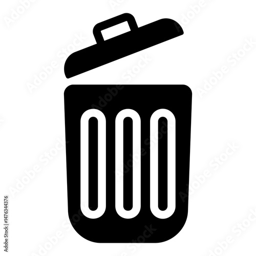 trash bin Solid icon