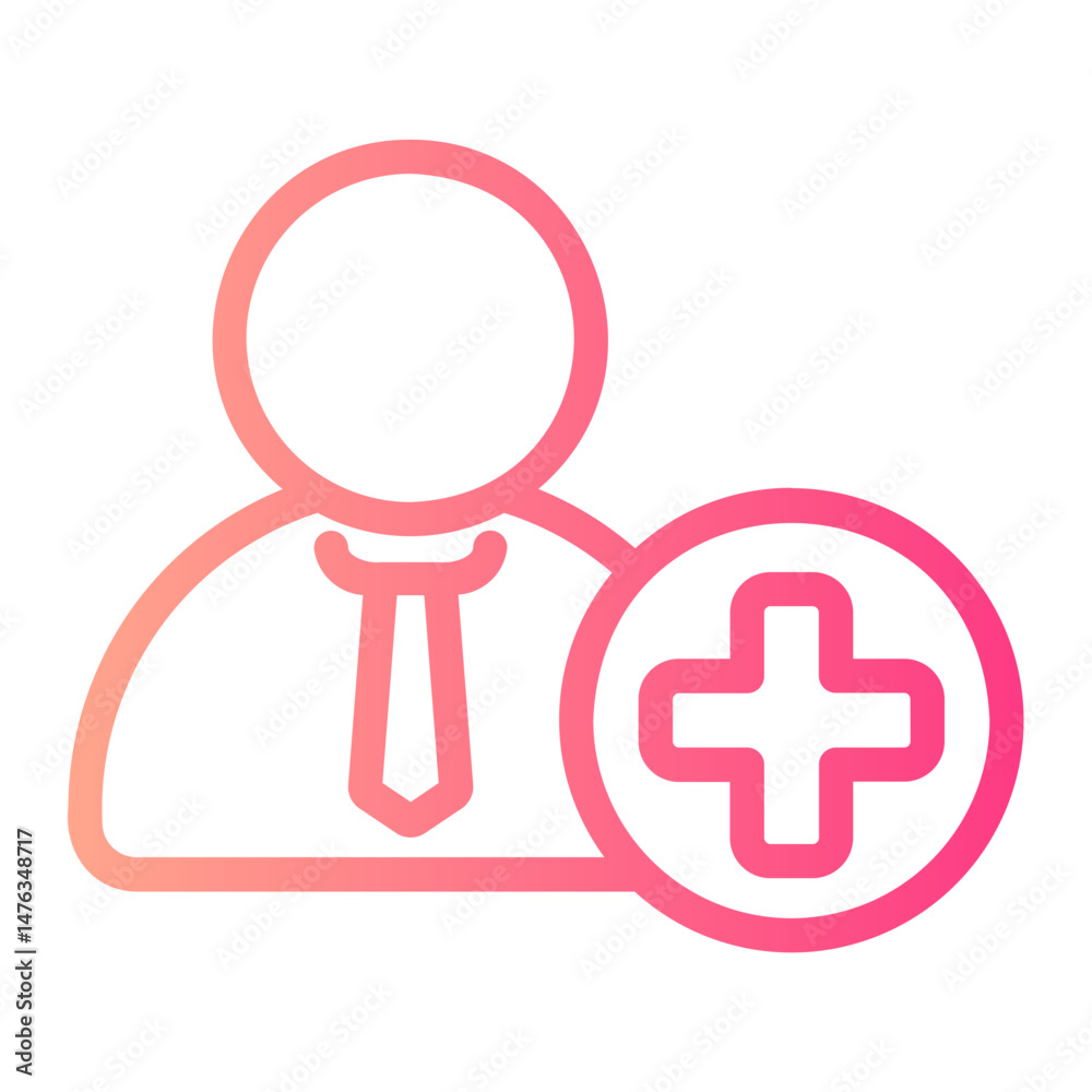 Obraz premium add gradient icon