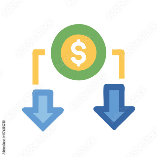  Currency Devaluation Icon for Financial Analysis