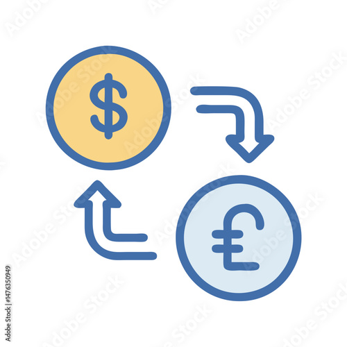  Stylish Currency Exchange Icon for Global Finance