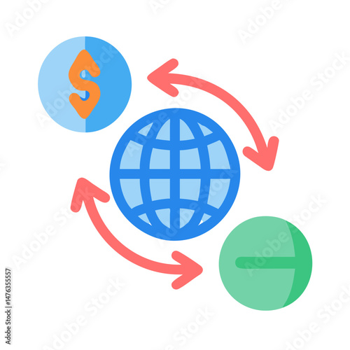  Financial Icon of International Transfer Network