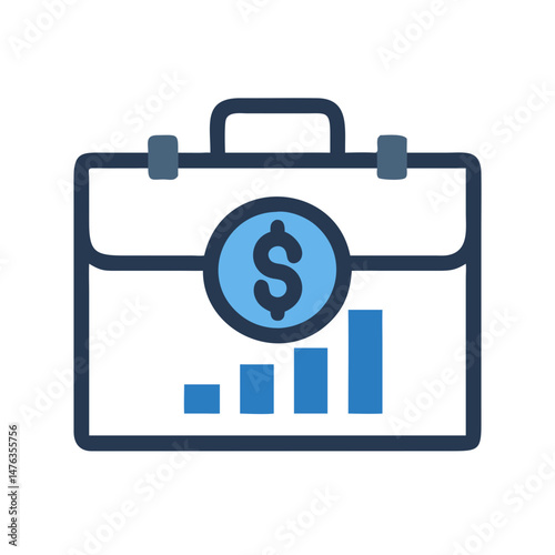 Investment Portfolio Financial Icon for Wealth Management