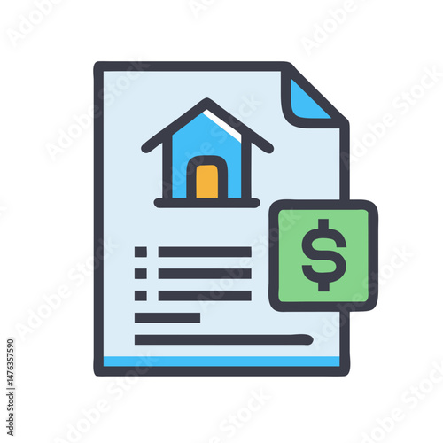  Comprehensive Mortgage Agreement Icon for Financial Use