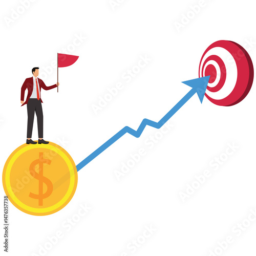 Achieving Long-Term Financial Goals Concept