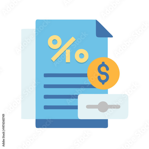  Financial Icon for Taxable Income Assessment