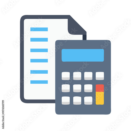  Tax Calculator Financial Icon Design