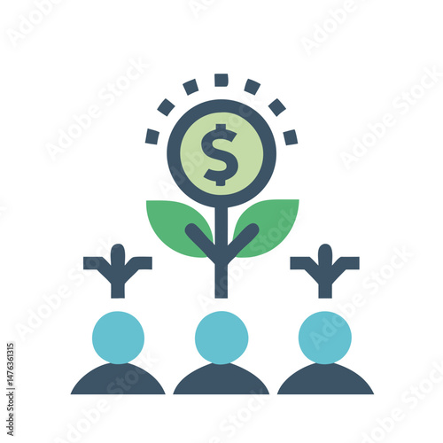  Financial Icon for Venture Capital Investments