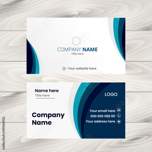 Business card design template, Clean professional business card template, visiting card, business card template.