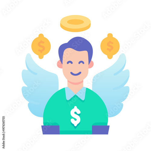  Angel Investor Icon for Startups and Financing