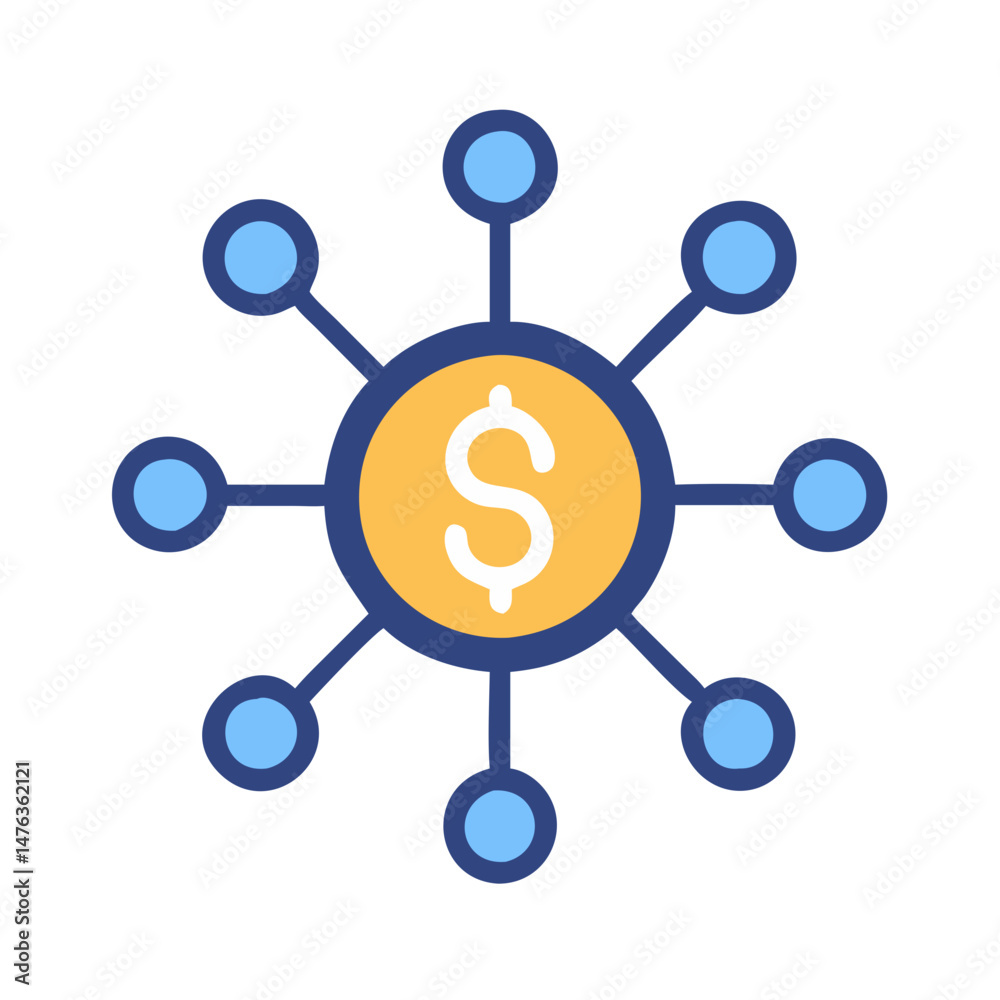 Creative Banking Network Vector for Finance Creative Banking Network Vector for Finance