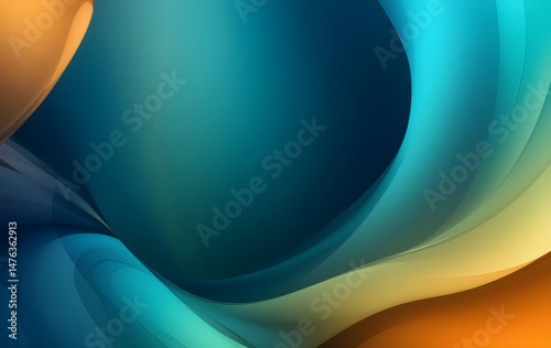 Modern Design With Curve Shapes Background 
