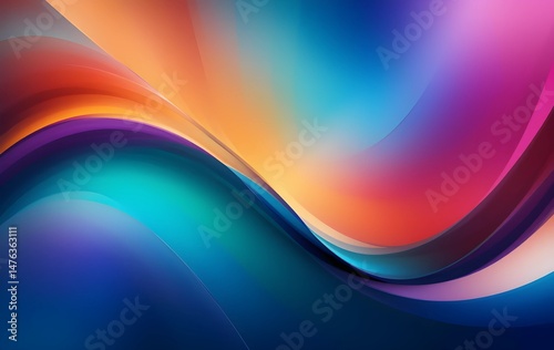 Modern Design With Curve Shapes Background 