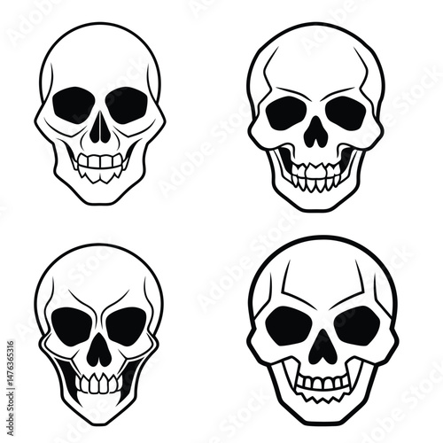 human skull and crossbones