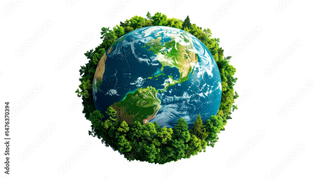 Fototapeta premium A world covered with green grass 
