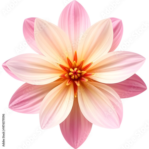 Soft Light Pink Flower Illustration