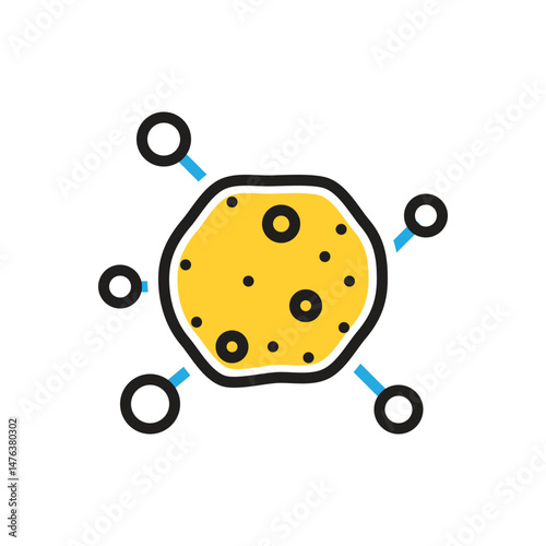Multi color icon for infection