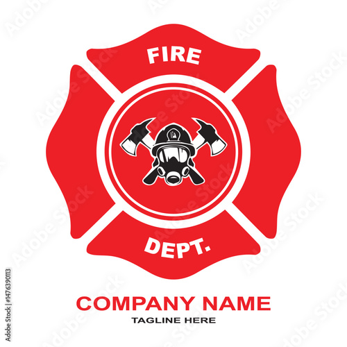 Creative Logo Design for Fire Service and Safety Company