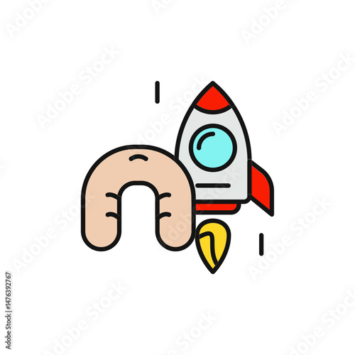 Travel Pillow Icon with Airplane Symbol for Comfort.