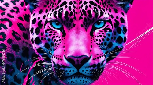Leopard tiger animal skin seamless pattern texture print background
