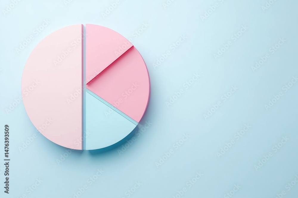Fototapeta premium Pastel Pie Chart (3)