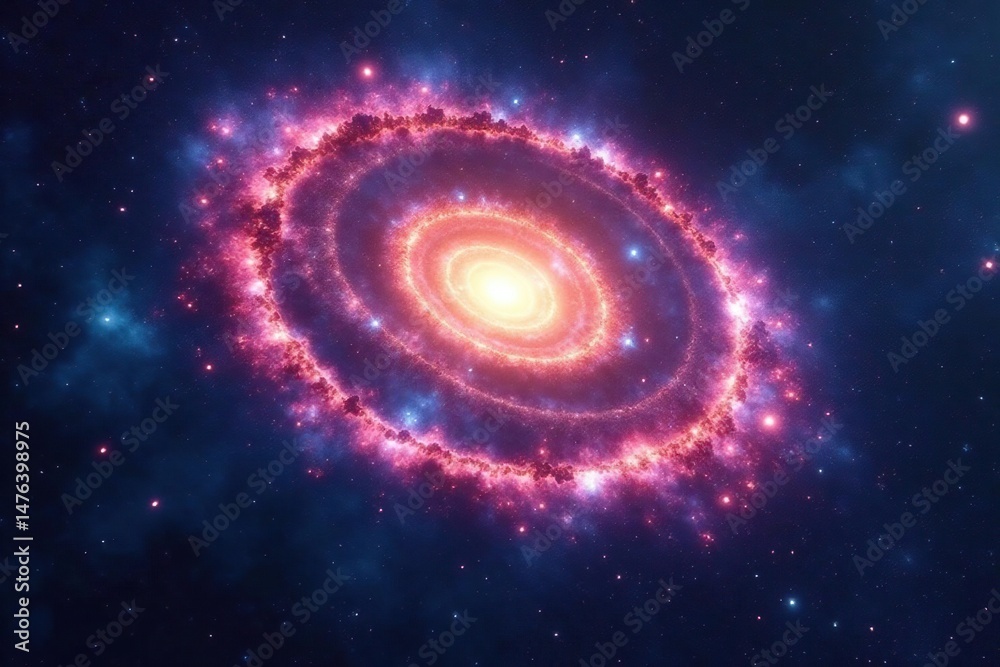 Stunning spiral galaxy, swirling arms of gas and dust, cosmic wonder , cosmic microwave background, outer space, astronomy Stunning spiral galaxy, swirling arms of gas and dust, cosmic wonder , cosmic microwave background, outer space, astronomy