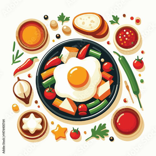 shakshuka, food, breakfast, cuisine, meal, pan, fried, tasty, tomato, egg, dish, traditional, cooked, lunch, delicious, morning, homemade, poached, vegetable, healthy, shakshouka, sauce, yolk, onion, 