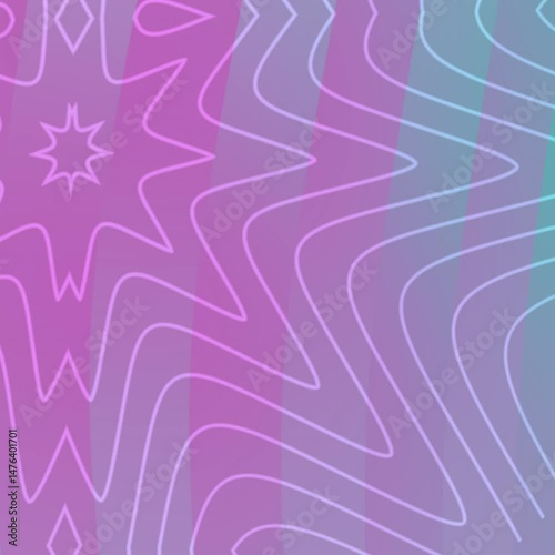 Abstract wavy patterns in vibrant pink, purple, and blue hues create a visually striking background, suitable for design projects, wallpapers, or artistic presentations