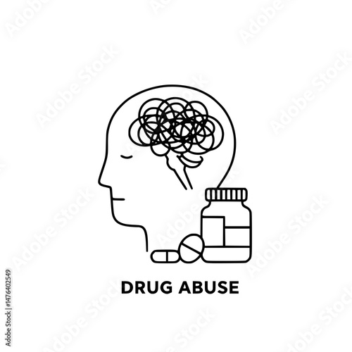 Brain with Pills Icon Highlighted