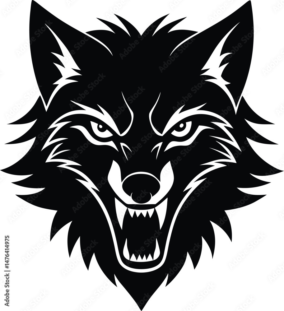 Fototapeta premium vector illustration of a wolf