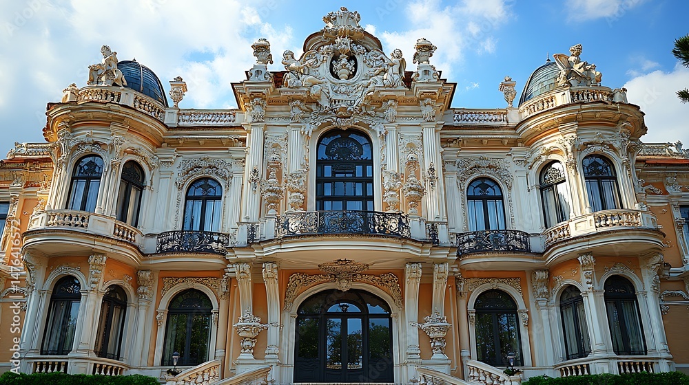 Fototapeta premium Stunning architecture palace front view high resolution picture