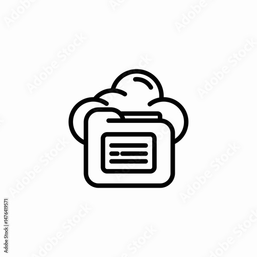 cloud exclamation mark icon sign vector