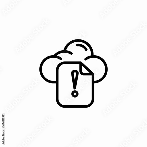 cloud network nodes icon sign vector