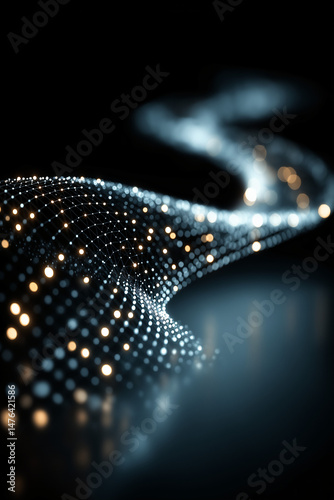 Abstract Dot Line connection background for technology data connection and science technology.