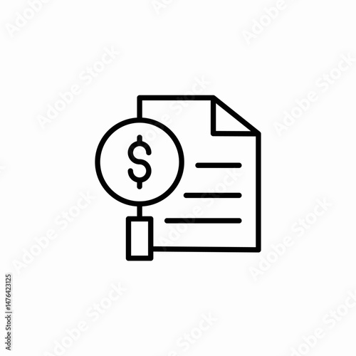 document money icon sign vector