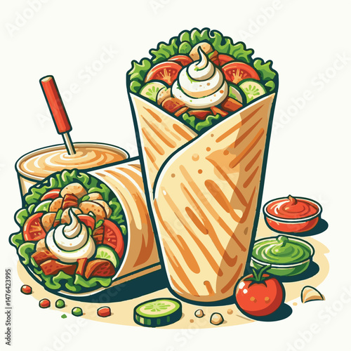 meat, meal, grilled, dinner, delicious, lunch, food, chicken, fast, restaurant, shawarma, cuisine, beef, sandwich, grill, snack, background, isolated, bread, turkish, wrap, dish, fresh, kebab, salad, 