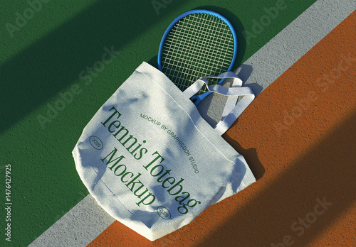 Tennis Totebag Mockup