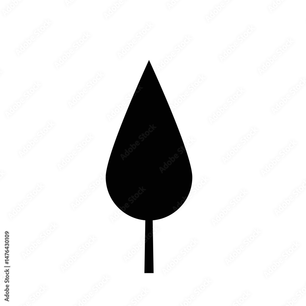 Fototapeta premium Tree silhouette icon