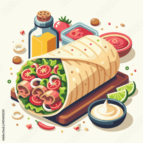 meat, meal, grilled, dinner, delicious, lunch, food, chicken, fast, restaurant, shawarma, cuisine, beef, sandwich, grill, snack, background, isolated, bread, turkish, wrap, dish, fresh, kebab, salad, 