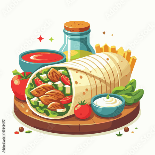 meat, meal, grilled, dinner, delicious, lunch, food, chicken, fast, restaurant, shawarma, cuisine, beef, sandwich, grill, snack, background, isolated, bread, turkish, wrap, dish, fresh, kebab, salad, 