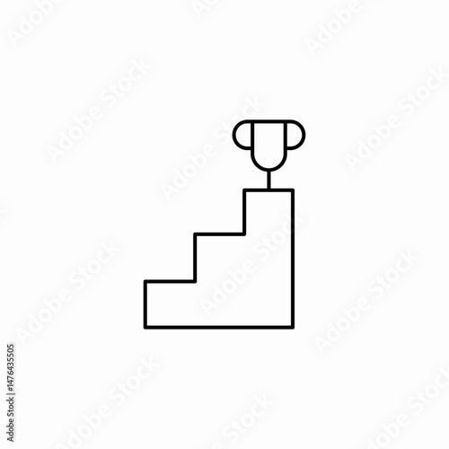 winner trophy icon sign vector