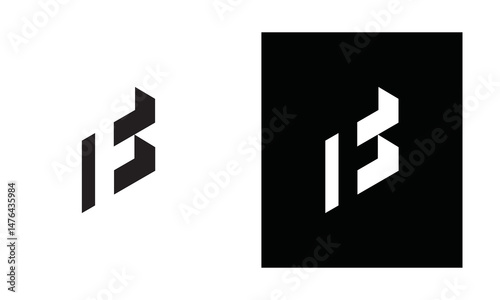 letter F or fb logo vector illustration