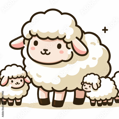 animal, sheep, agriculture, farm, livestock, lamb, countryside, mammal, nature, wool, white, farming, grass, cute, domestic, illustration, rural, graphic, pasture, field, vector, cattle, isolated, ani