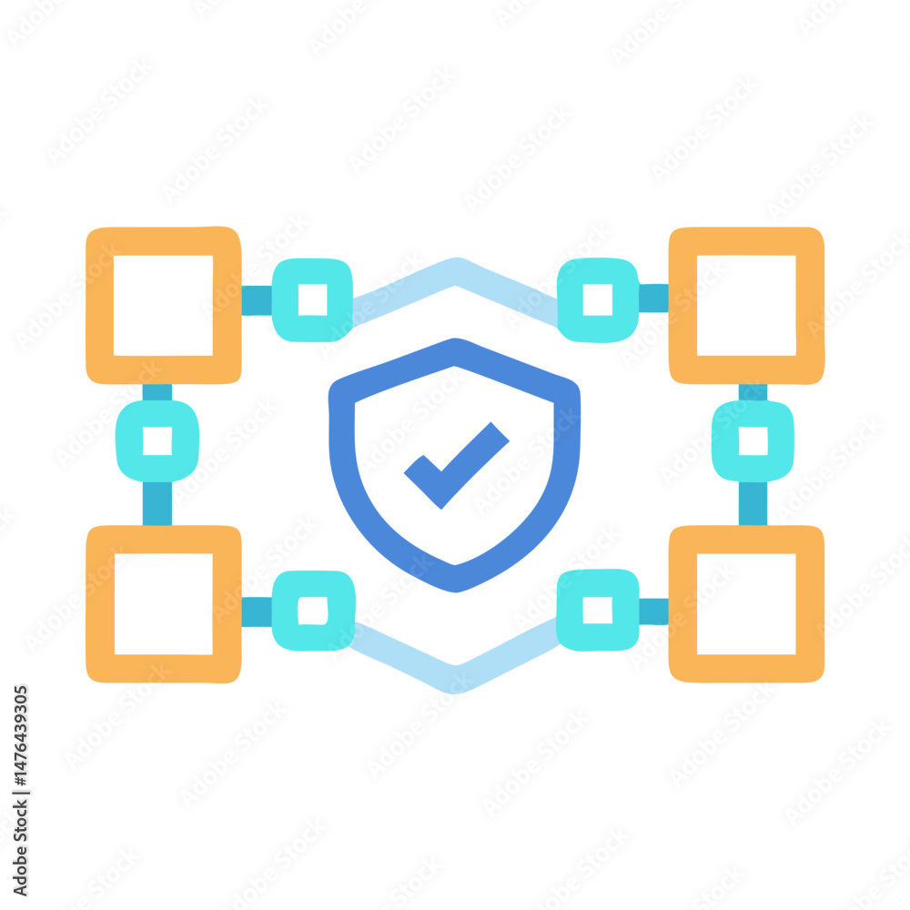 Blockchain Security Innovations and Trends Icon Blockchain Security Innovations and Trends Icon